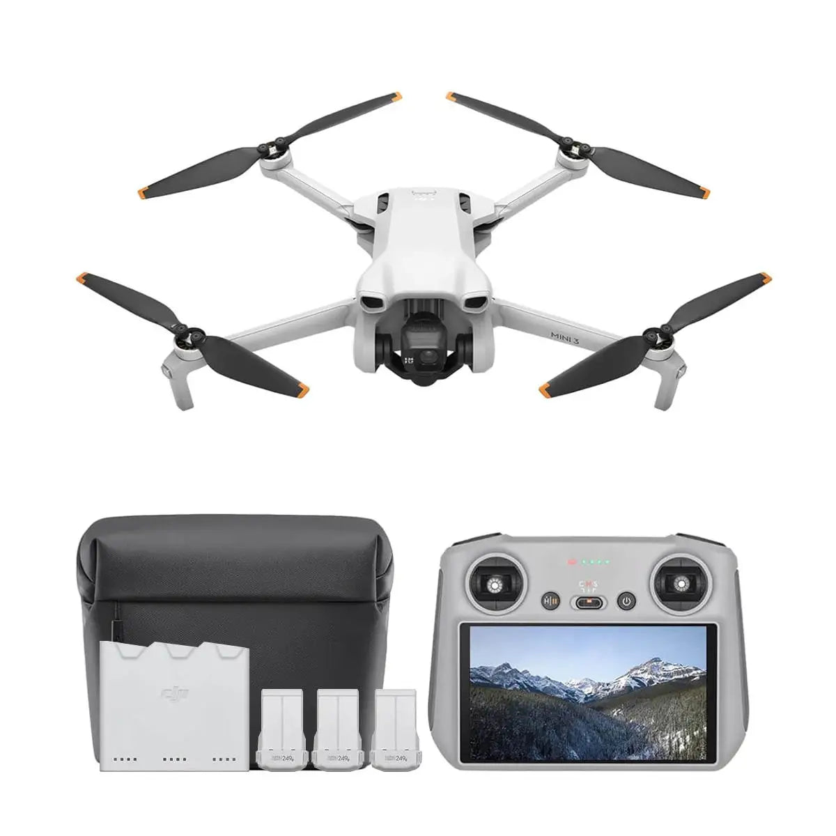 DJI Mini 3 Fly More Combo Lightweight 4K Camera Drone for Adults 35-min Flight Time 32800ft Video Transmission Vertical