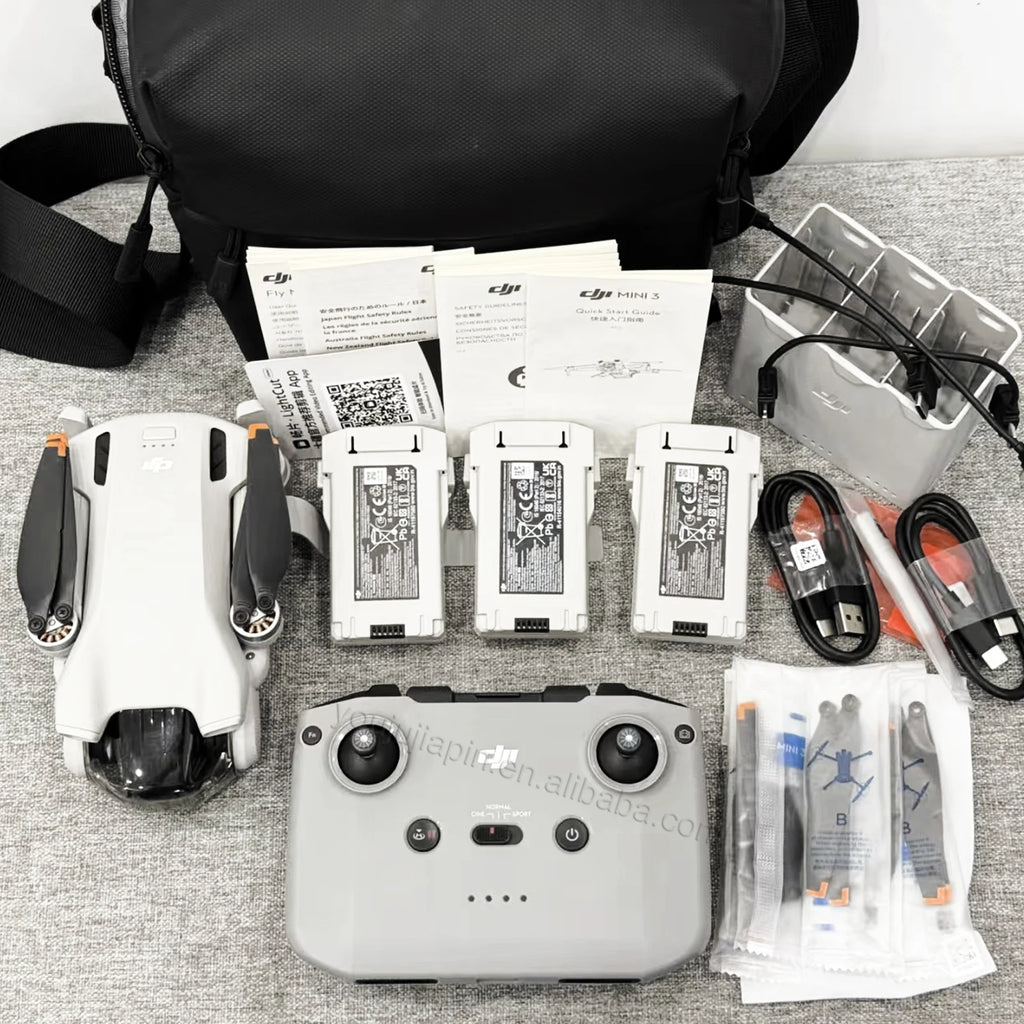 DJI Mini 3 Fly More Combo Lightweight 4K Camera Drone for Adults 35-min Flight Time 32800ft Video Transmission Vertical