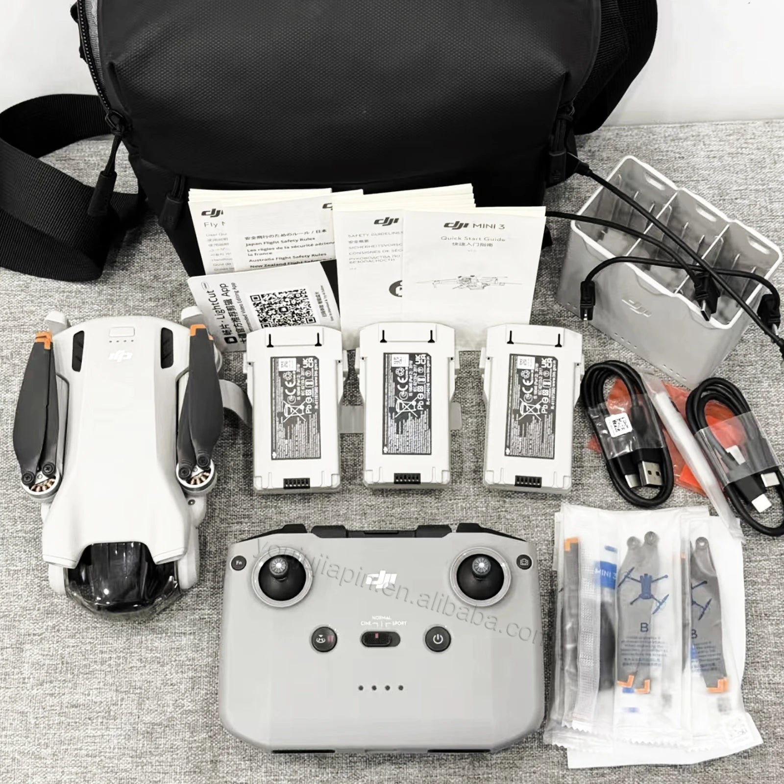 DJI Mini 3 Fly More Combo Lightweight 4K Camera Drone for Adults 35-min Flight Time 32800ft Video Transmission Vertical