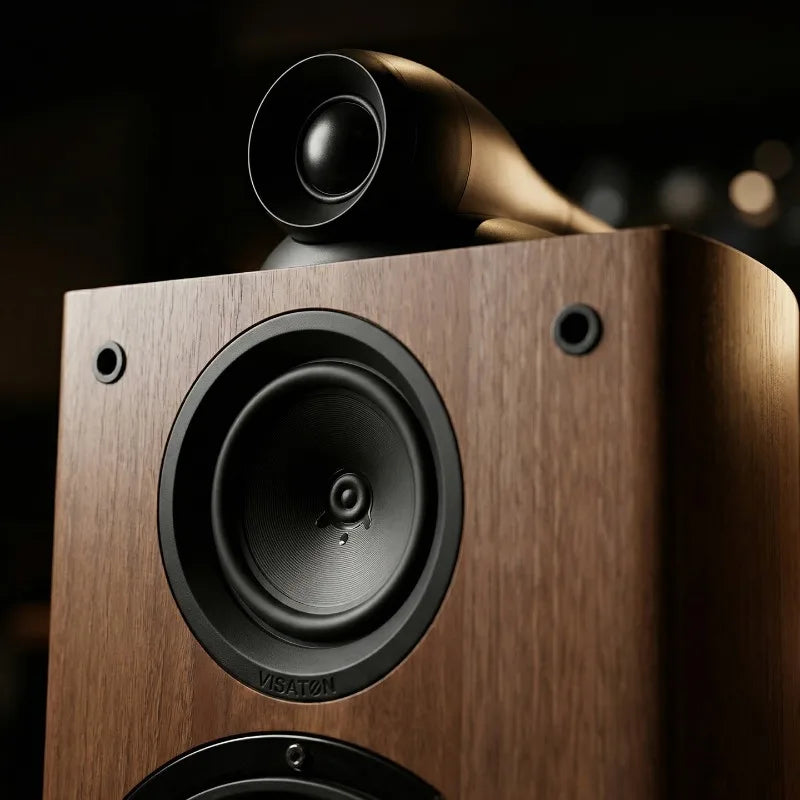 KYYSLB Nautilus 6 Inch Speaker T-63 80-120W Three-way Frequency Bookshelf Box Combination Speakers