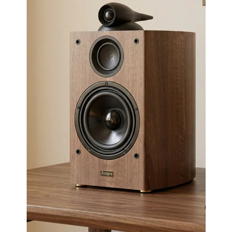 KYYSLB Nautilus 6 Inch Speaker T-63 80-120W Three-way Frequency Bookshelf Box Combination Speakers