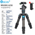 BEXIN Carbon Fiber Mini Tripod Extendable Feet Lightweight Compact Desktop Tripod for DSLR Camera Phone Magic Arm Accessories