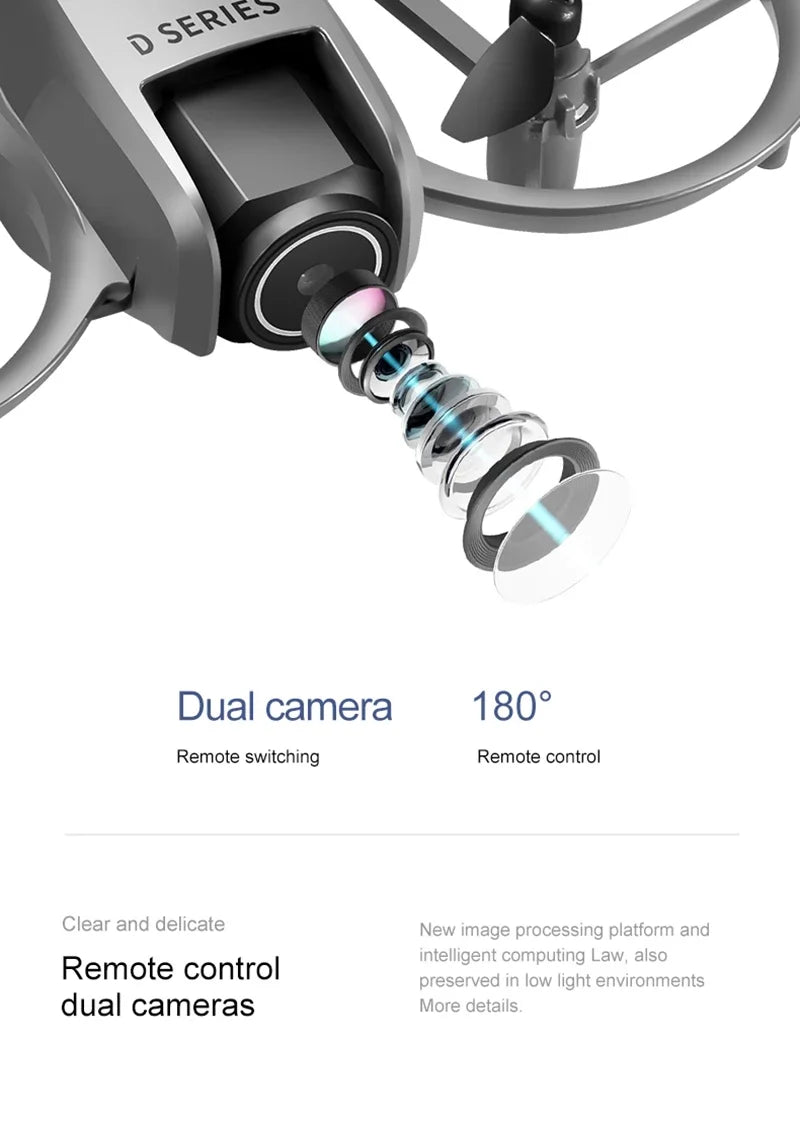 Lenovo D16 Drone 8K Aerial GPS Avoidance Bushless Motor Drone Electric Adjustment HD Profesional Dual-camera Optical Flow