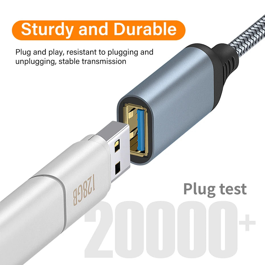 Gold plated High quality USB Extension Cable Type A Male to FeMale USB 3.0 Extender For Hard Disk Flash drive TV USB3.0 2M 3M 5M