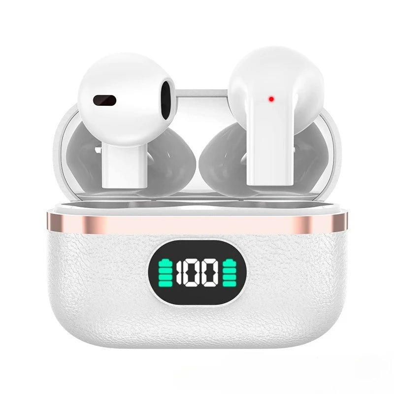 One Pair Wireless Earbuds Boasting Sleek Semi-in-ear Design Endurance Battery Display Bluetooth 5.3 Headphones for Active
