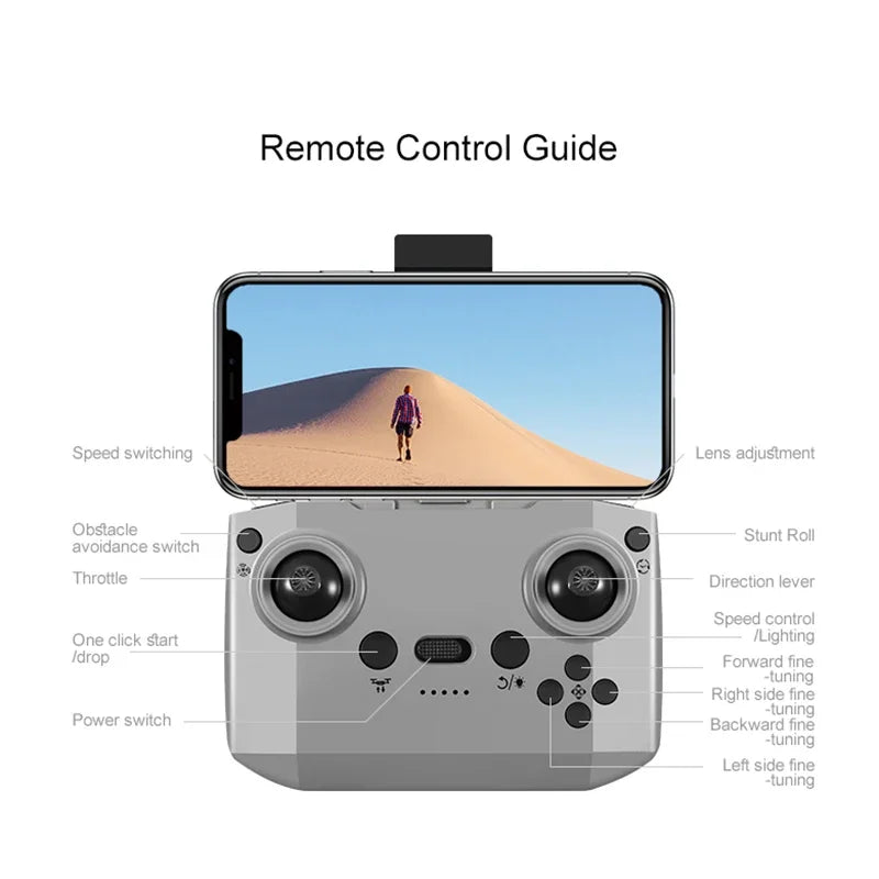 Lenovo D16 Drone 8K Aerial GPS Avoidance Bushless Motor Drone Electric Adjustment HD Profesional Dual-camera Optical Flow