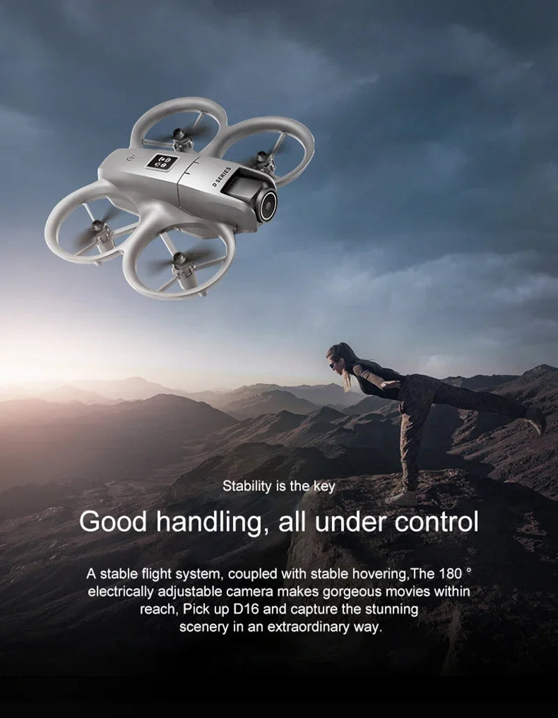 Lenovo D16 Drone 8K Aerial GPS Avoidance Bushless Motor Drone Electric Adjustment HD Profesional Dual-camera Optical Flow