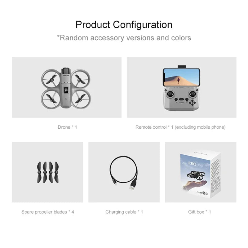 Lenovo D16 Drone 8K Aerial GPS Avoidance Bushless Motor Drone Electric Adjustment HD Profesional Dual-camera Optical Flow