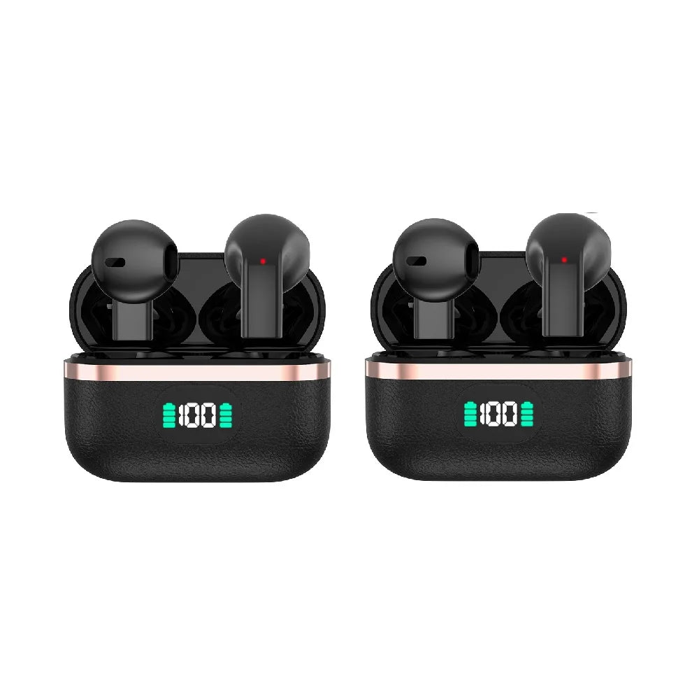 One Pair Wireless Earbuds Boasting Sleek Semi-in-ear Design Endurance Battery Display Bluetooth 5.3 Headphones for Active