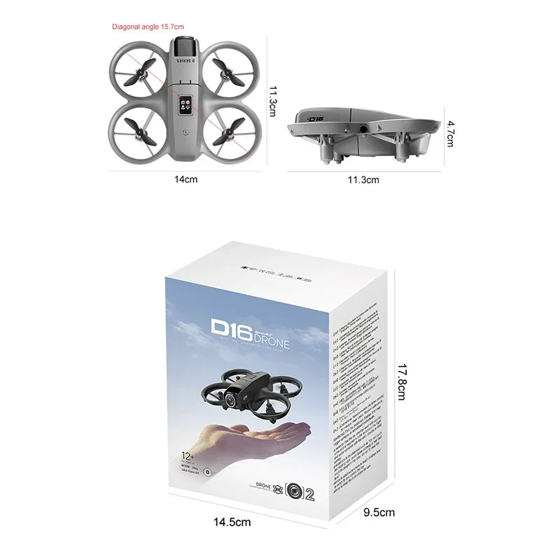 Lenovo D16 Drone 8K Aerial GPS Avoidance Bushless Motor Drone Electric Adjustment HD Profesional Dual-camera Optical Flow