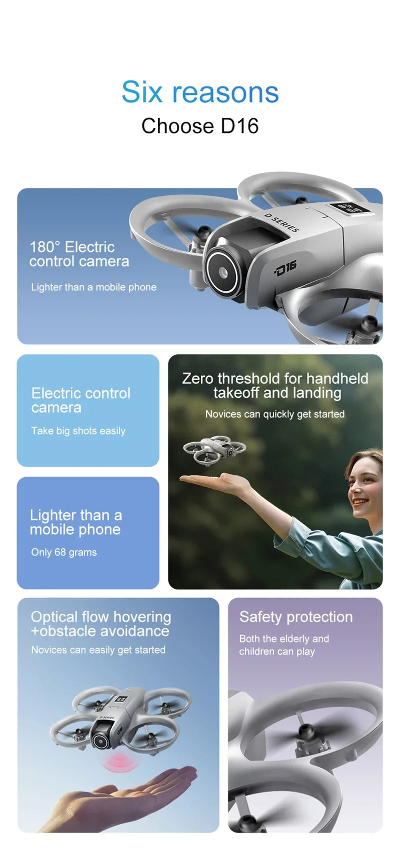 Lenovo D16 Drone 8K Aerial GPS Avoidance Bushless Motor Drone Electric Adjustment HD Profesional Dual-camera Optical Flow