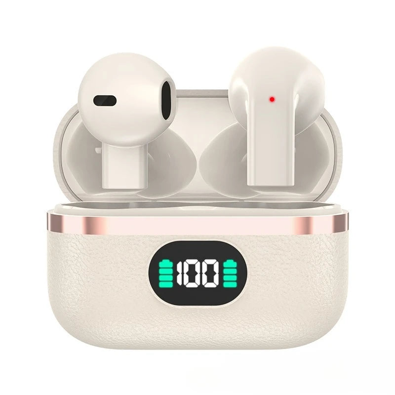 One Pair Wireless Earbuds Boasting Sleek Semi-in-ear Design Endurance Battery Display Bluetooth 5.3 Headphones for Active