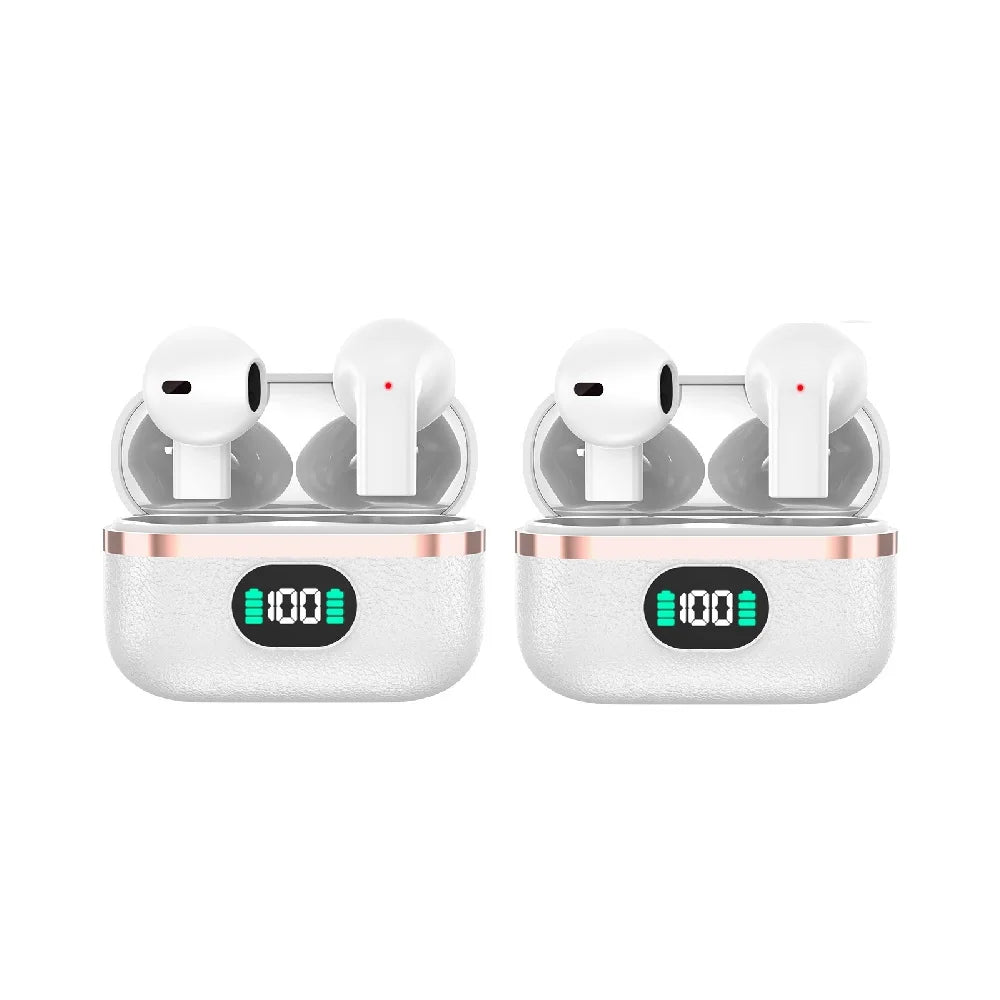 One Pair Wireless Earbuds Boasting Sleek Semi-in-ear Design Endurance Battery Display Bluetooth 5.3 Headphones for Active